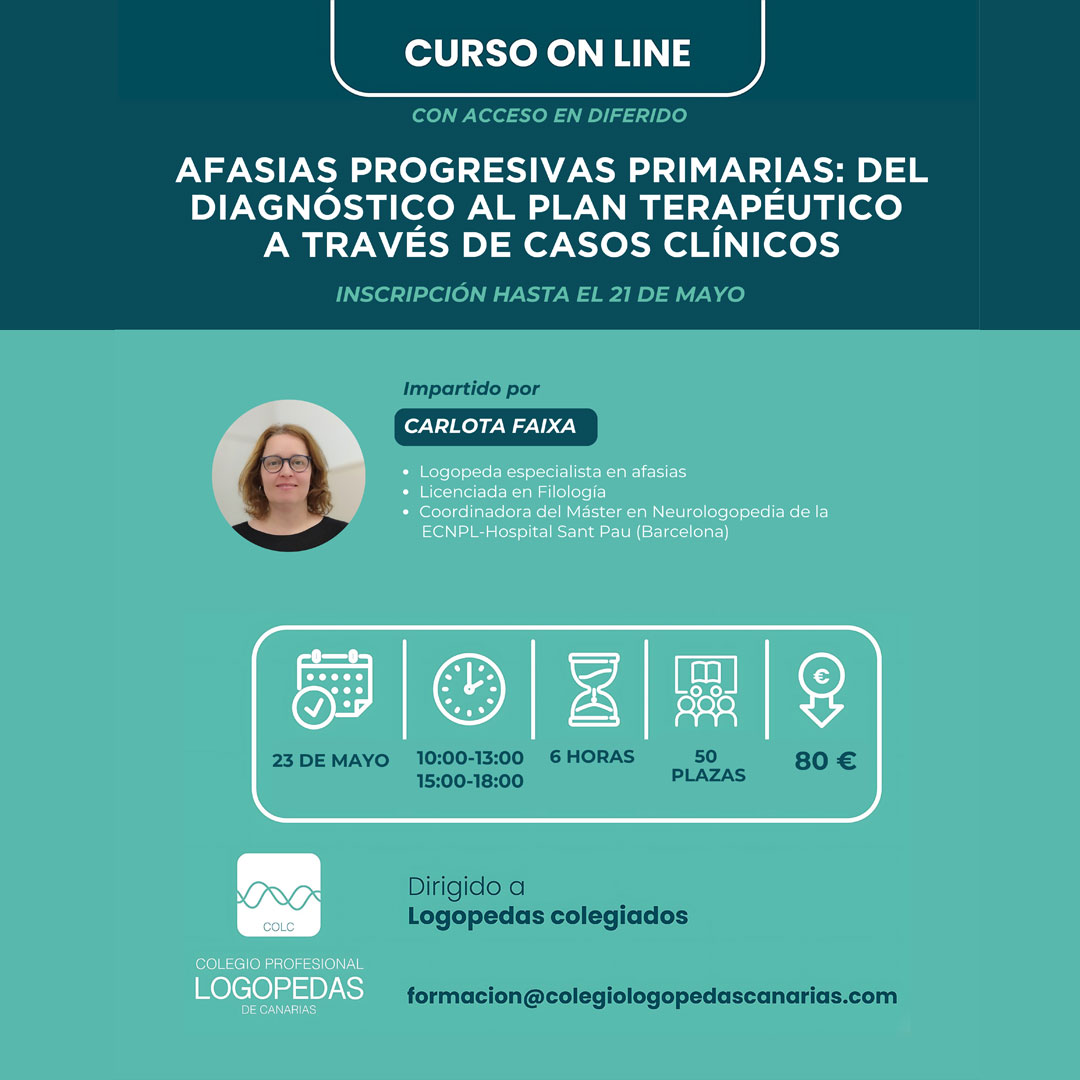 Afasias progresivas primarias: del diagnóstico al plan terapéutico a través de casos clínicos